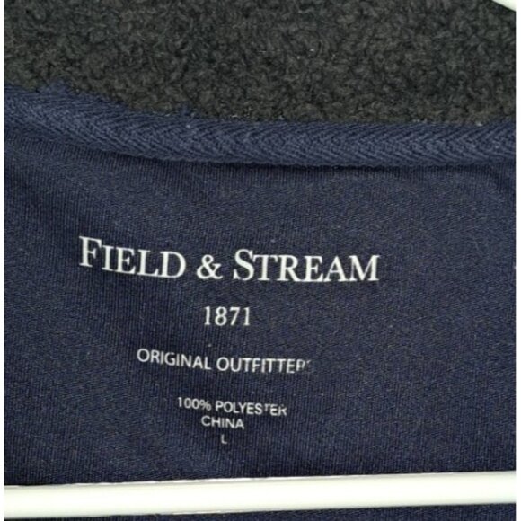 Field and Stream Mens Large Blue Fleece Vest Full Zip - Picture 2 of 5